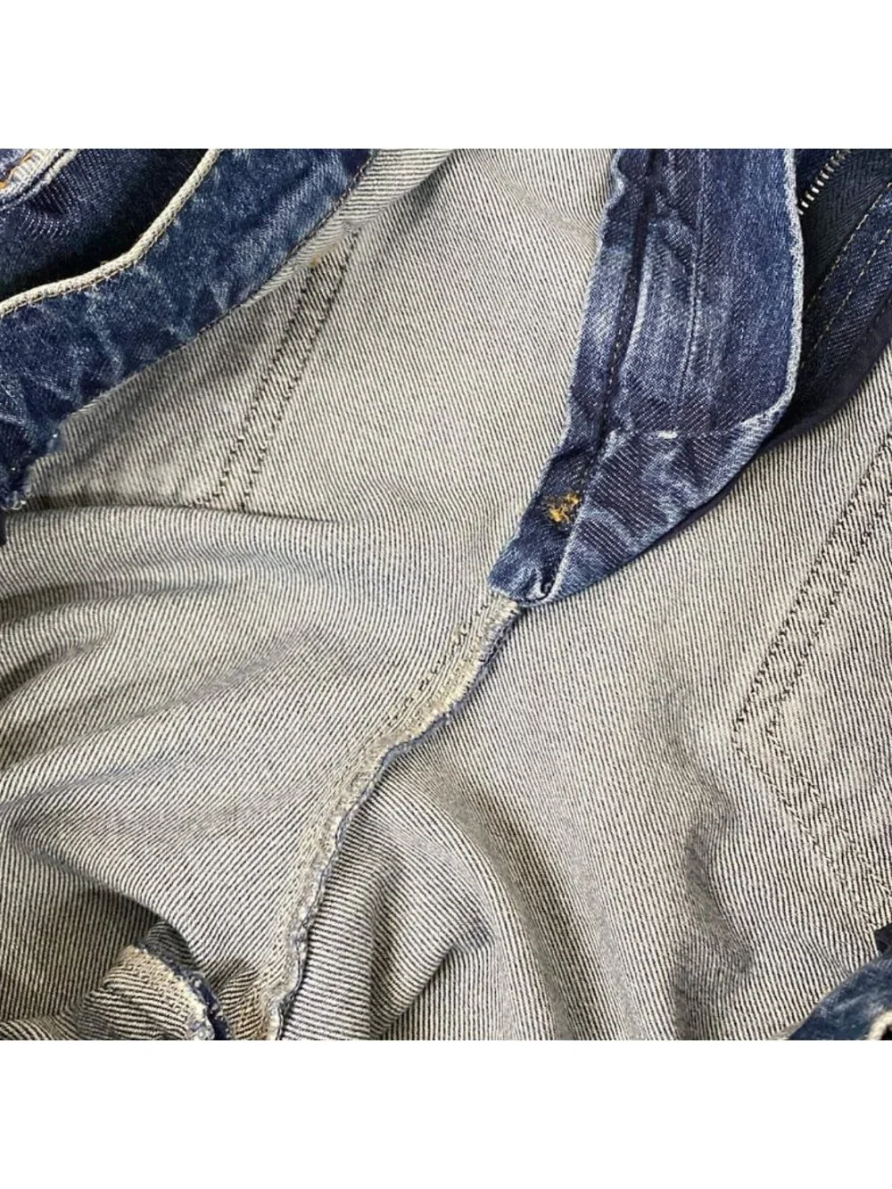 Chanel Jeans 36 S Blue Rhinestone Cotton
